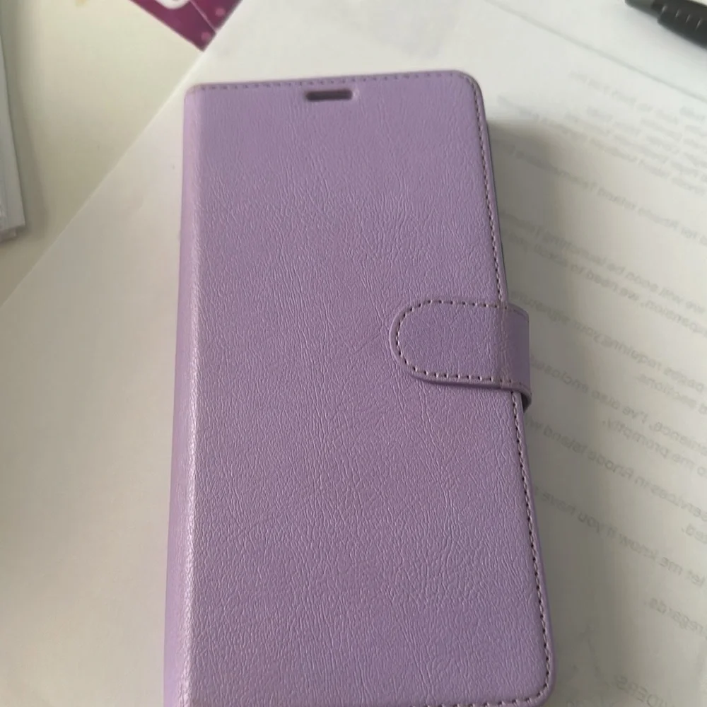 Purple IPhone 14 ProMax Wallet Case